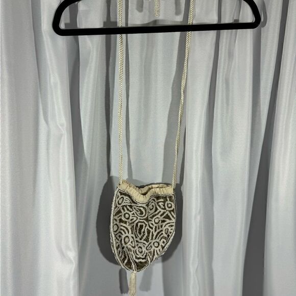 FREE PEOPLE PENNY PINCHING PURSE CROSSBODY TAN BEIGE MOTIF NEW - Picture 7 of 7